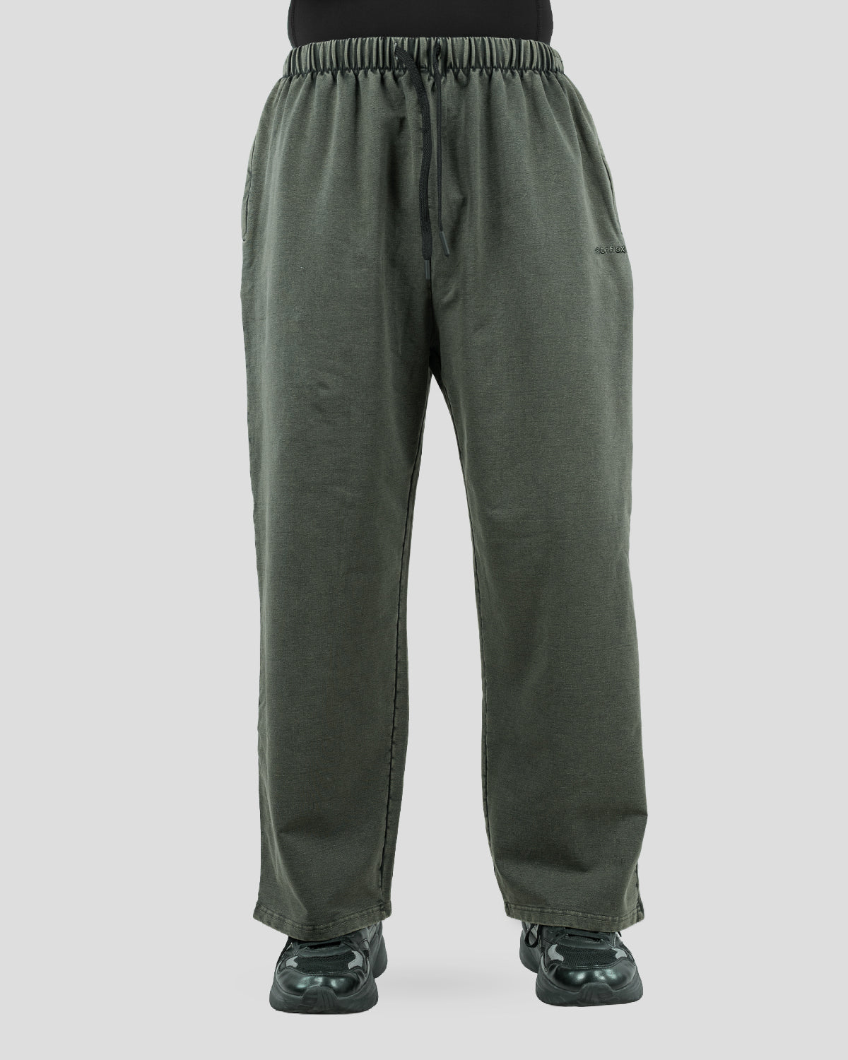 Acid wash baggy pants