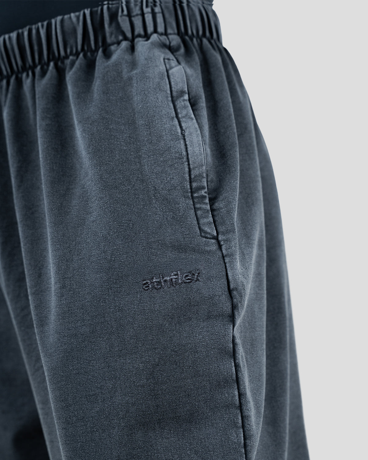Acid wash baggy pants