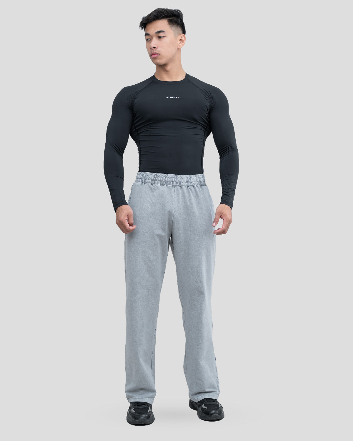 Acid Wash Straight Pant